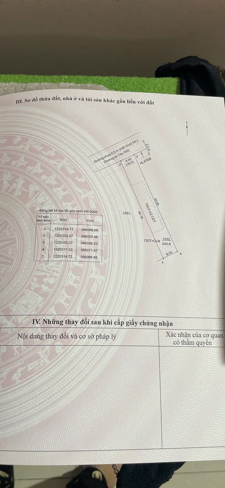 Đất Vàng Bến Cát 480m² - Sổ Đỏ Tách Biệt, Giá 2.1 Tỷ Gần Chợ An Tây