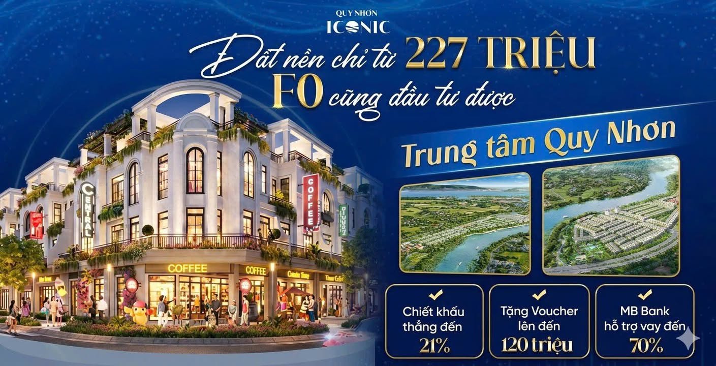 Đất nền Quy Nhơn Iconic 43ha - Sổ đỏ chính chủ