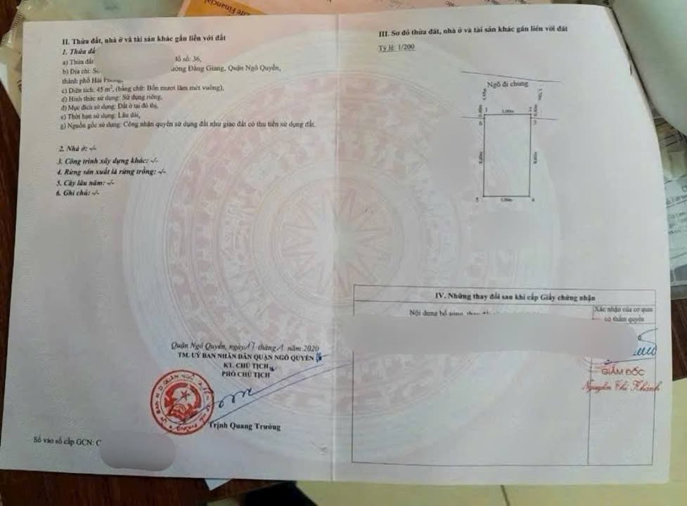 Bán Gấp Nhà Mặt Ngõ Văn Cáo, Ngô Quyền - 45m² 3 Tầng, Ô Tô Tránh