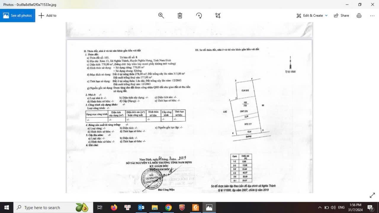 Đất nền Nghĩa Hưng 850m² giá 1.6 tỷ - Sổ đỏ chính chủ!