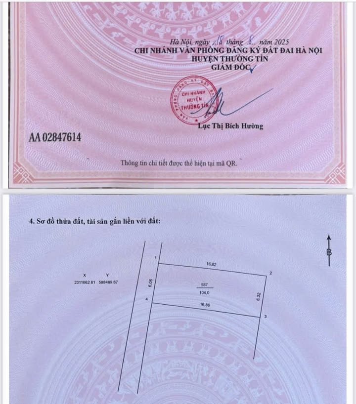 Đất nền Thượng Đình, Nhị Khê 104m² - Tiềm năng tăng giá, ô tô vào nhà!