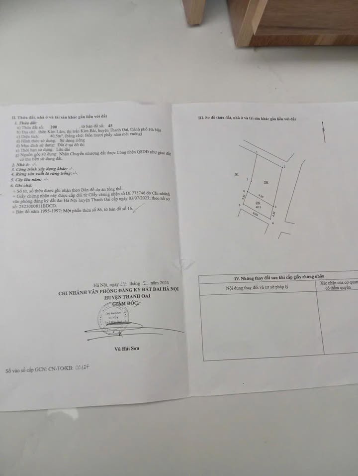 Đất Kim Lâm, Thanh Oai 40.5m² - Ô tô đỗ cửa, Kinh doanh nhỏ