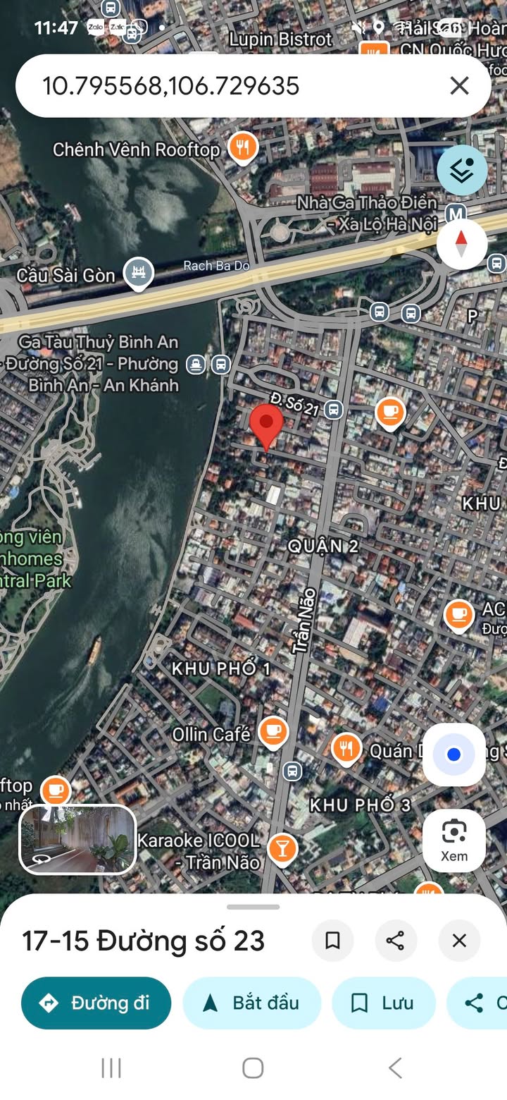 Đất nền Trần Não Q2 216m²/69.12 tỷ - Sổ hồng chính chủ