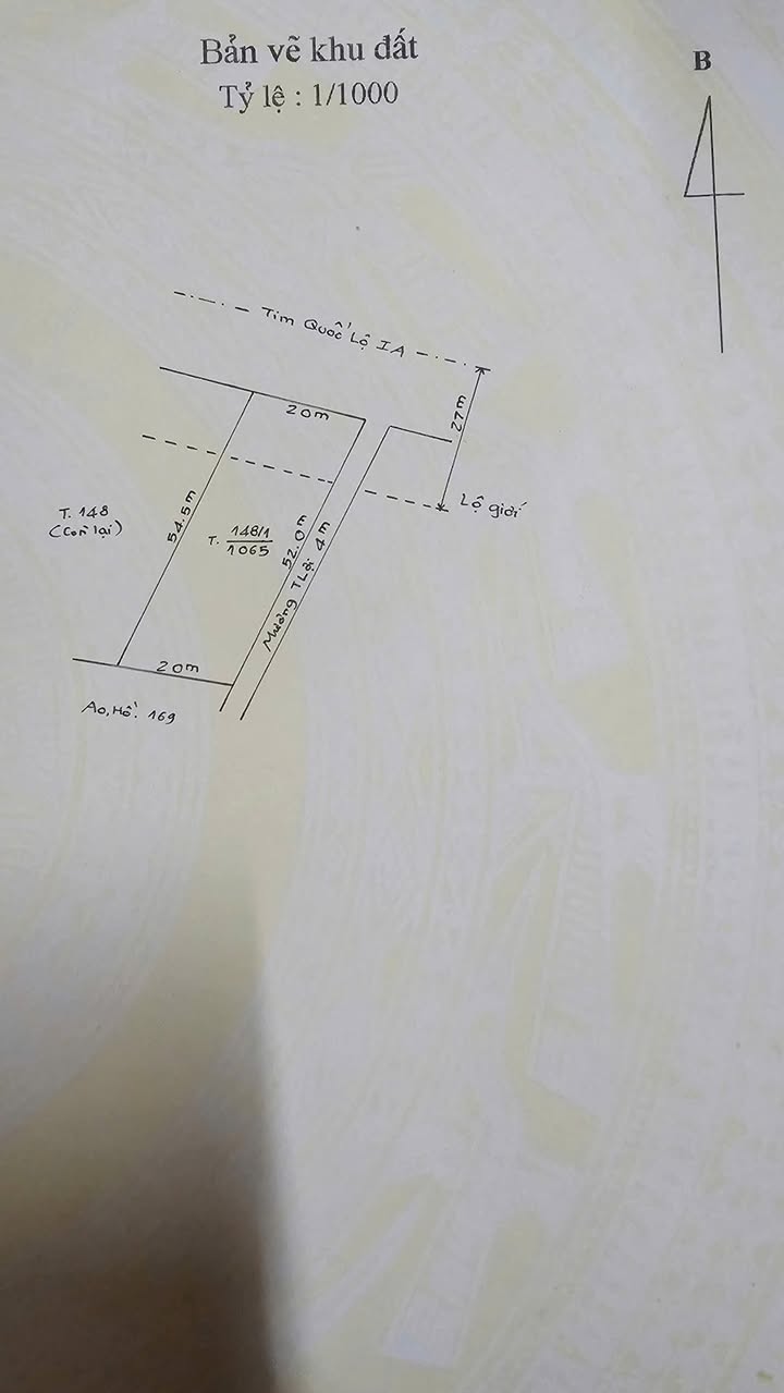 Đất Mặt Tiền QL1A Huế 1065m² - Kinh Doanh Đa Ngành, Giá 5 Tỷ