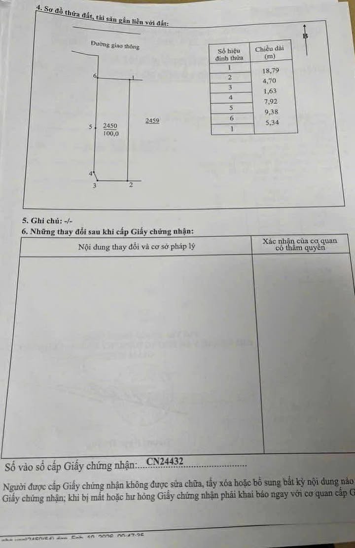 Đất nền Phường Hồng Tiến 100m² - Sổ đỏ chính chủ