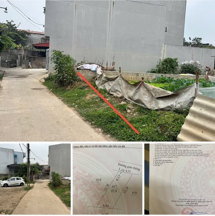 Bán Đất Tân Long 83.8m² - Sổ Đỏ Thổ Cư, Hướng Đông Bắc