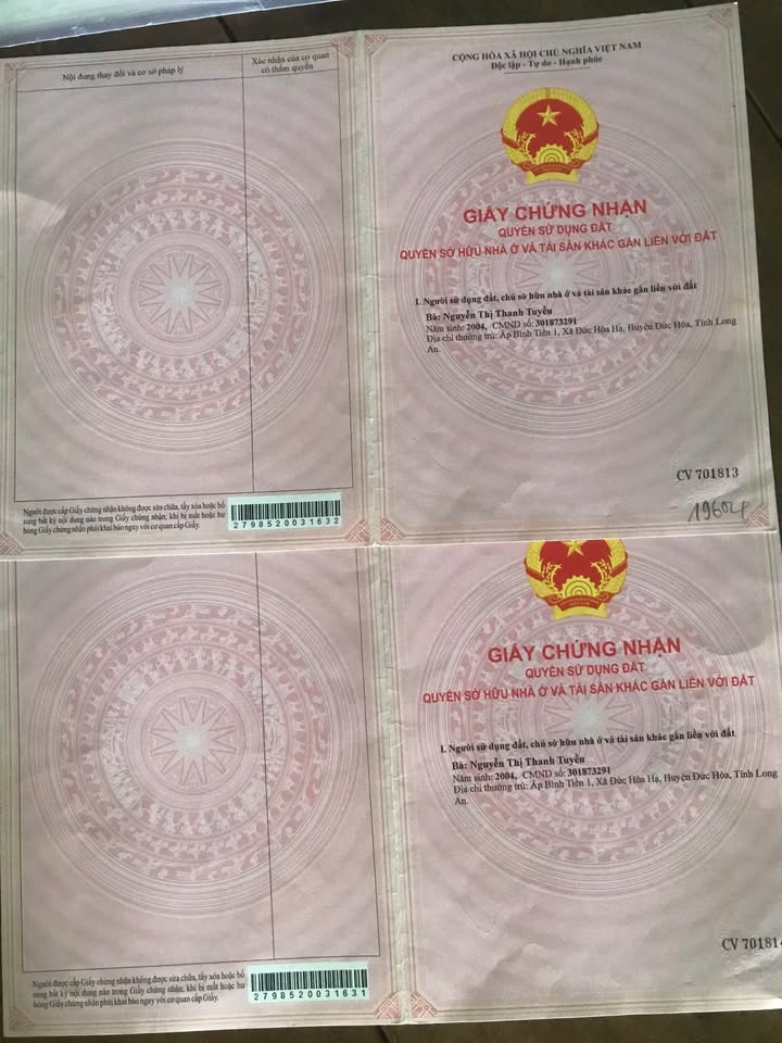 Bán Đất Chính Chủ Long An 734m² - Sổ Hồng Sẵn Sàng