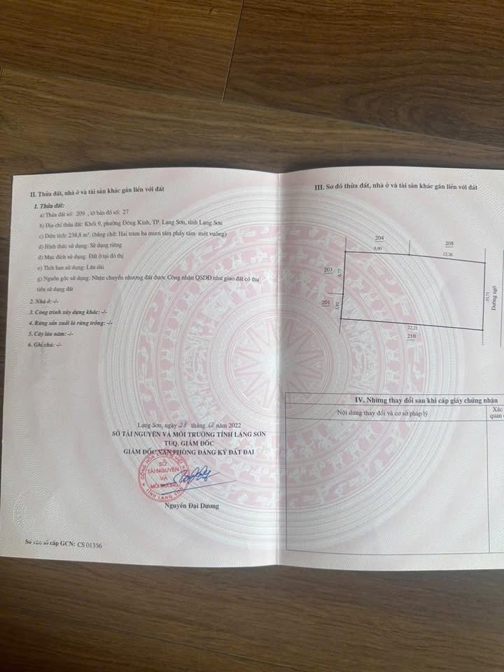 Đất nền Bà Triệu 238m² giá 3 tỷ - Sổ đỏ chính chủ, tiềm năng đầu tư!