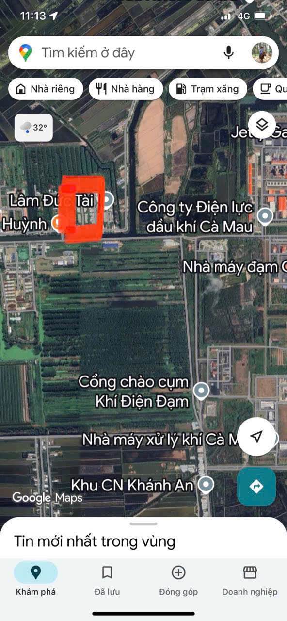 Đất nền Khánh An Cà Mau 126m² chỉ 390 triệu - Đường to ô tô