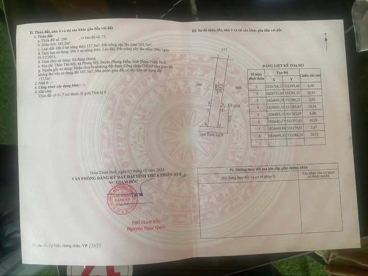 Đất nền Tỉnh lộ 9, Huế 234m² - Giá đầu tư chỉ 4xx triệu