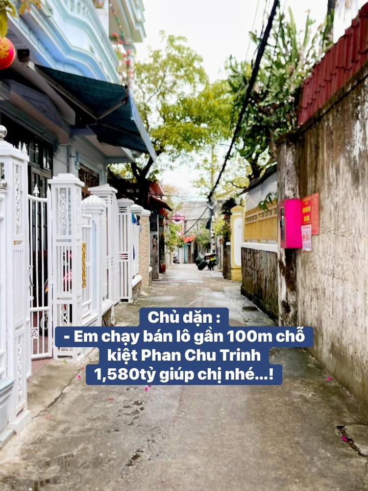 Đất nền Kiệt Phan Chu Trinh, Huế 98m² - Sổ đỏ chính chủ!