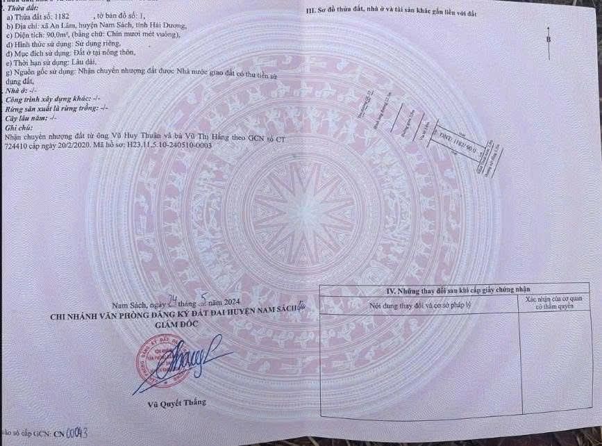 Đất nền 90m² An Lâm, Nam Sách - Mặt Quốc lộ, Đầu tư sinh lời ngay!