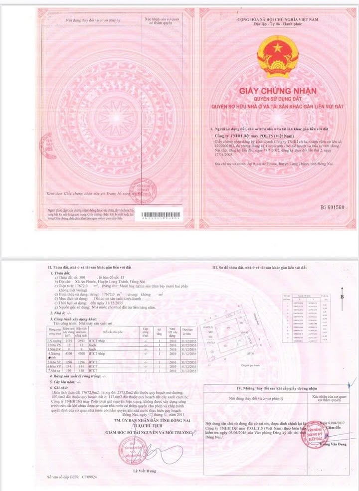 Bán Xưởng 18,000m² An Phước, Long Thành - Vận Hành Ngay