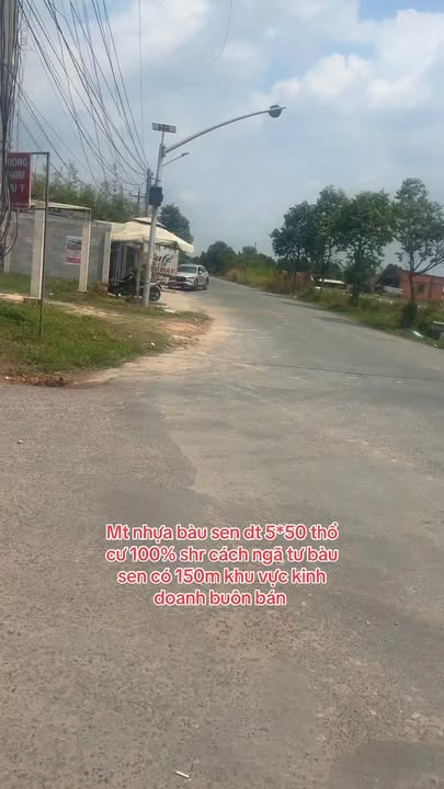 Đất Mặt Tiền Nhựa Bàu Sen 250m² - Kinh Doanh Sầm Uất, Sổ Hồng Riêng