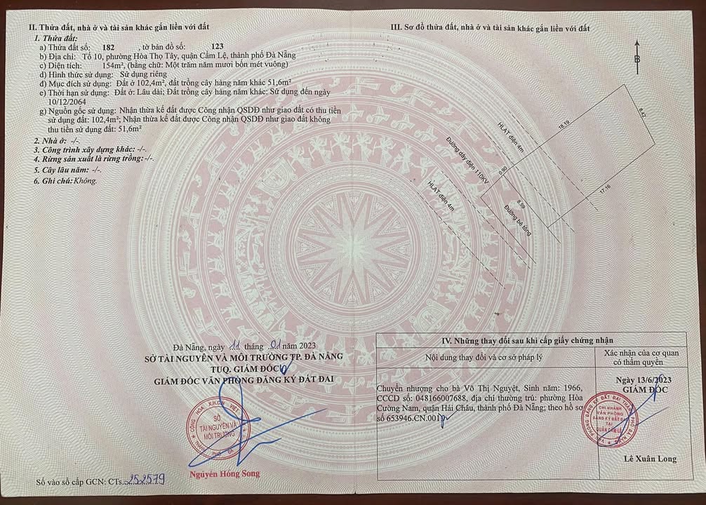 Đất nền Hòa Thọ Tây 150m² - Sổ đỏ chính chủ, tiềm năng tăng giá!