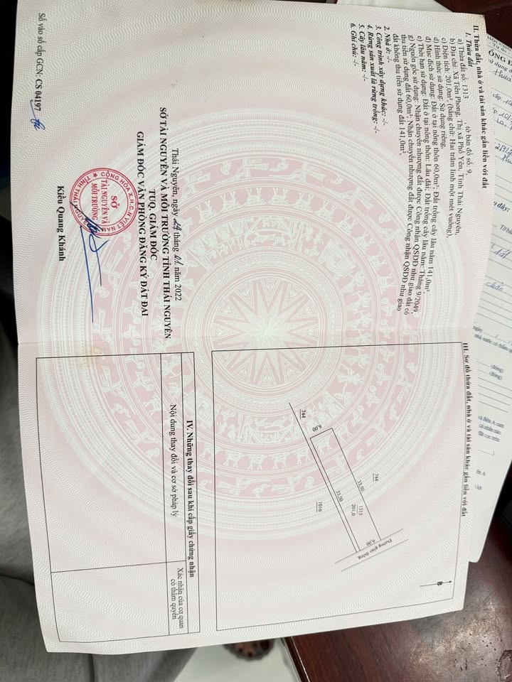 Đất nền Phổ Yên 200m² - Sổ đỏ sẵn, ô tô vào tận nơi