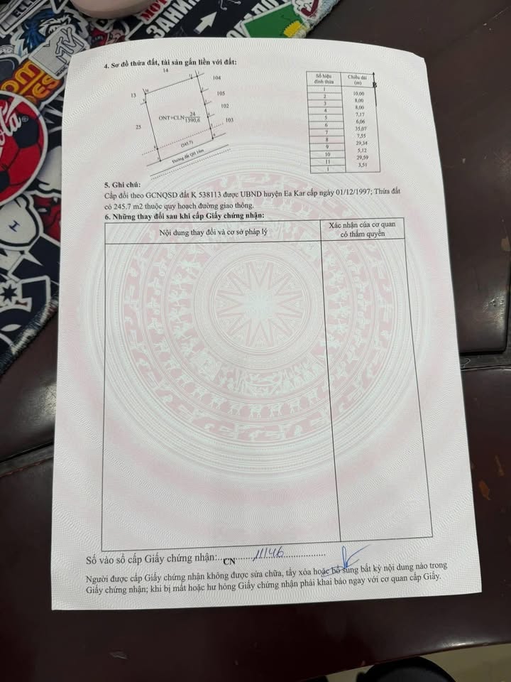 Bán đất nền Xuân Phú Ea Kar 1400m² - Mặt tiền 16m đường bê tông, giá 2 tỷ