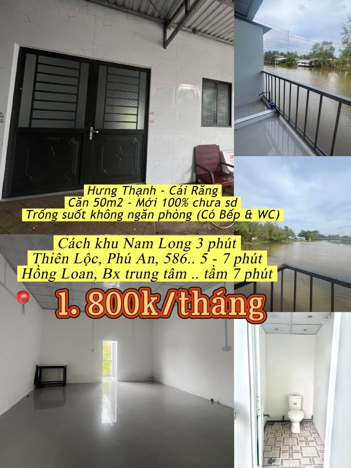 Phòng trọ Hưng Thạnh 50m² giá 1.8 triệu - Sẵn sàng ở ngay!