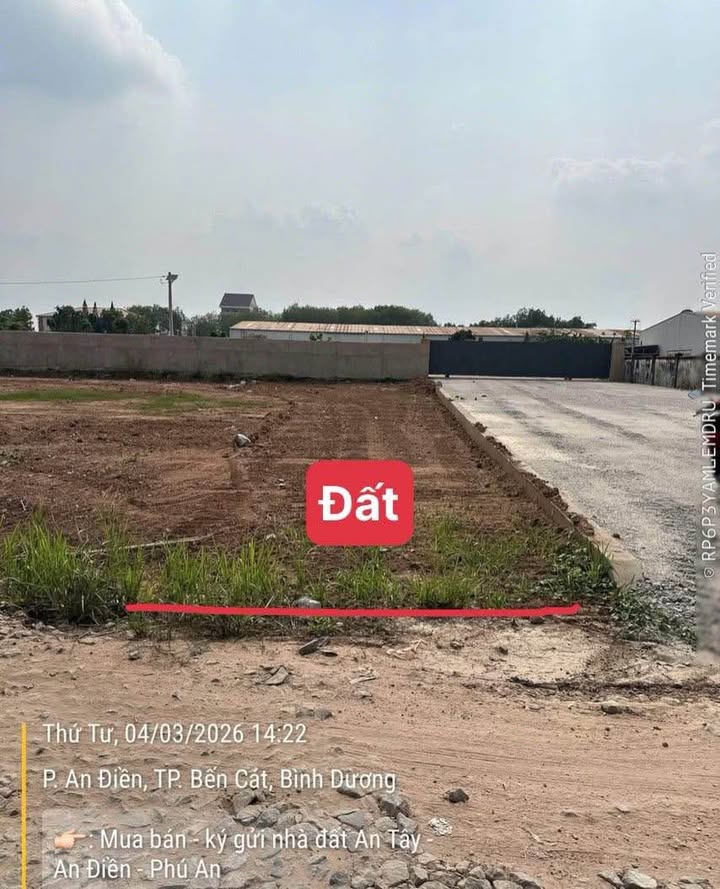 Đất Nền 190m² P. Tân An, TDM - Sổ TC, Giá 1.58 Tỷ - Đầu Tư Sinh Lời