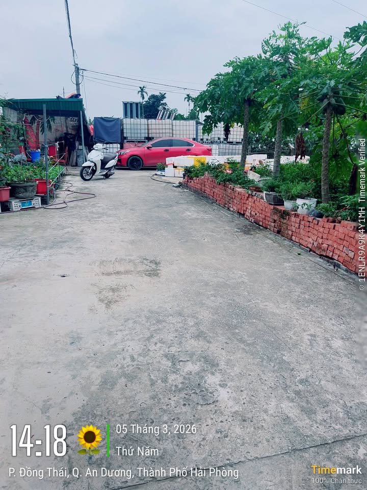 Bán đất nền An Dương, Hải Phòng 74.3m² - Ngõ ô tô, giá 1.35 tỷ