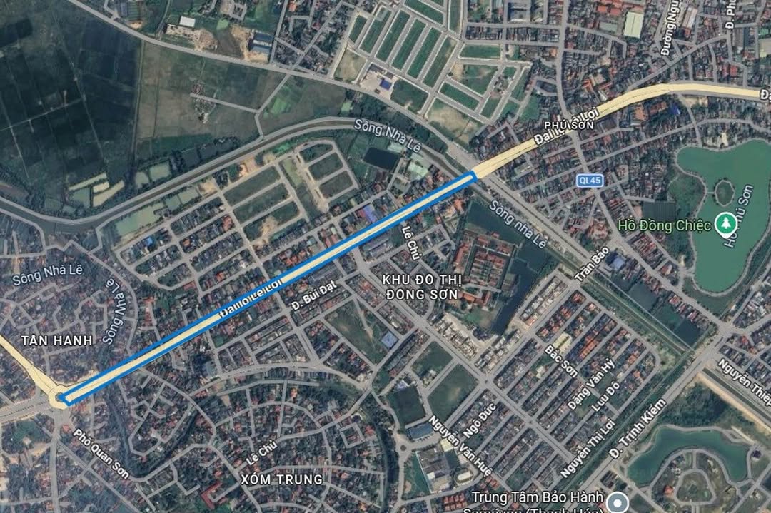 Bán đất 90m² Đại lộ Lê Lợi, TP Thanh Hóa - Giá 4.x Tỷ, Đường 43m