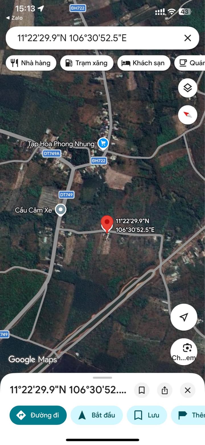 Đất Nền Sỏi Đỏ Long Hoà, Dầu Tiếng - 225m² - Đường Rộng 5m