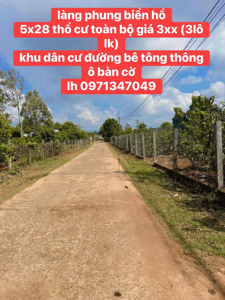 Đất nền Làng Phung, Pleiku 140m² - Sổ đỏ chính chủ, tiềm năng đầu tư!