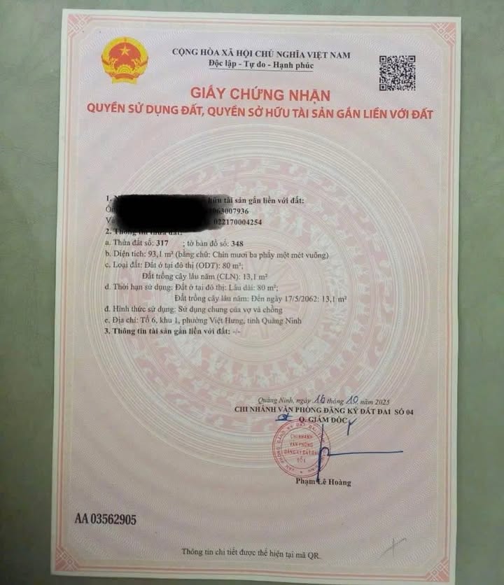 Lô đất 93m² Giếng Đáy, Hạ Long - Đường to ô tô, pháp lý rõ ràng!