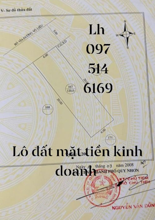 Nhà Phố Võ Liệu Quy Nhơn 120m² - Mặt tiền kinh doanh đắc địa!