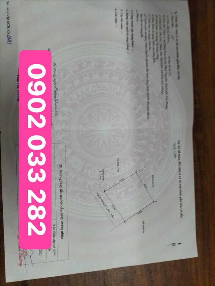 Bán đất 100m² Thôn 5 Đông Sơn, TP. Hải Phòng - Sổ đỏ chính chủ, giá tốt