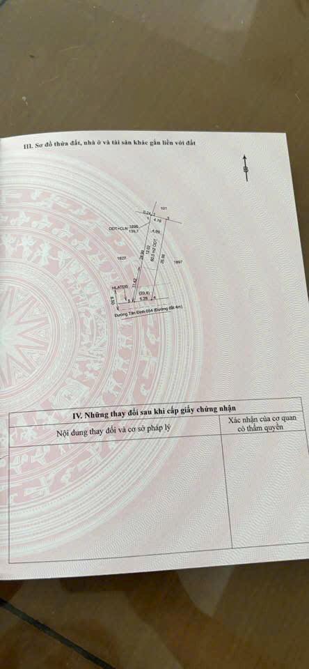 Bán Gấp Đất Tân Định, Bến Cát 138m² - Hẻm 5m, Thổ Cư 60m²