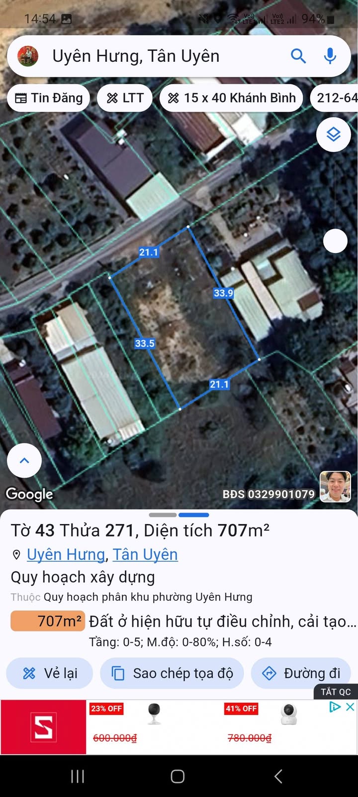 Đất nền Thuận An 707m² - Đầu tư sinh lời vượt trội!