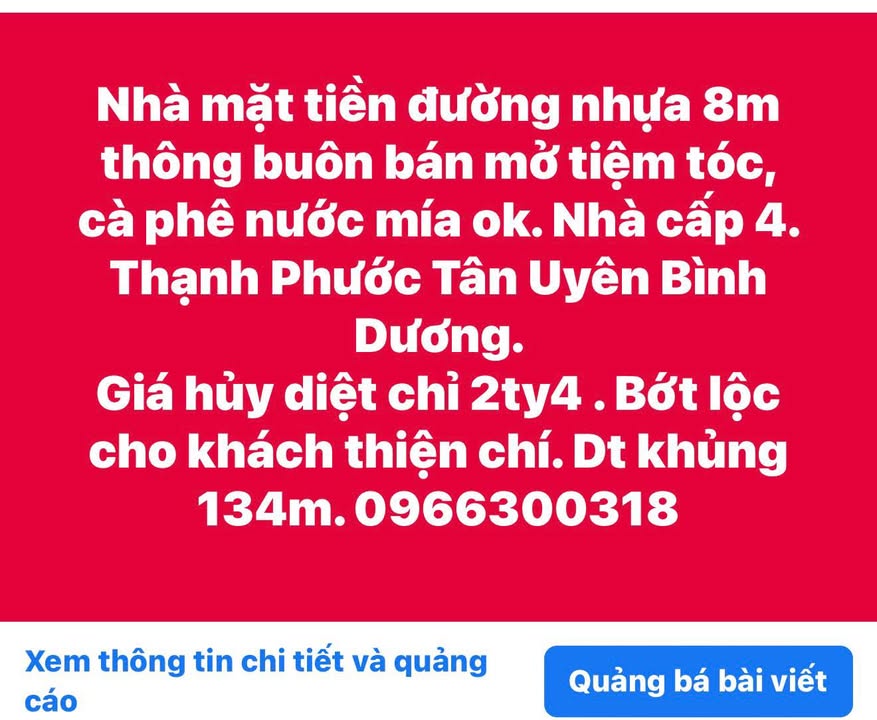 Nhà Phố Thạnh Hội Tân Uyên 134m² - Mặt tiền kinh doanh đắc địa!