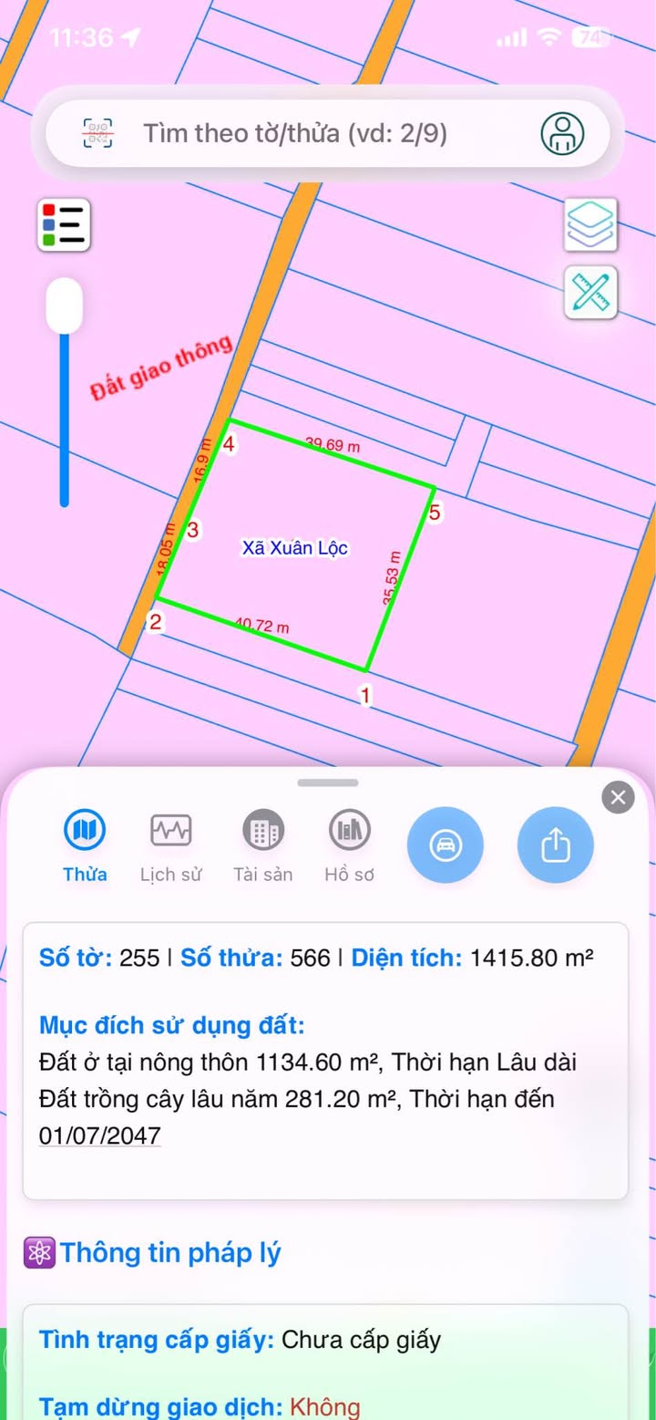 Đất nền Suối Cát, Xuân Lộc 200m² - Sổ đỏ chính chủ, giá tốt!