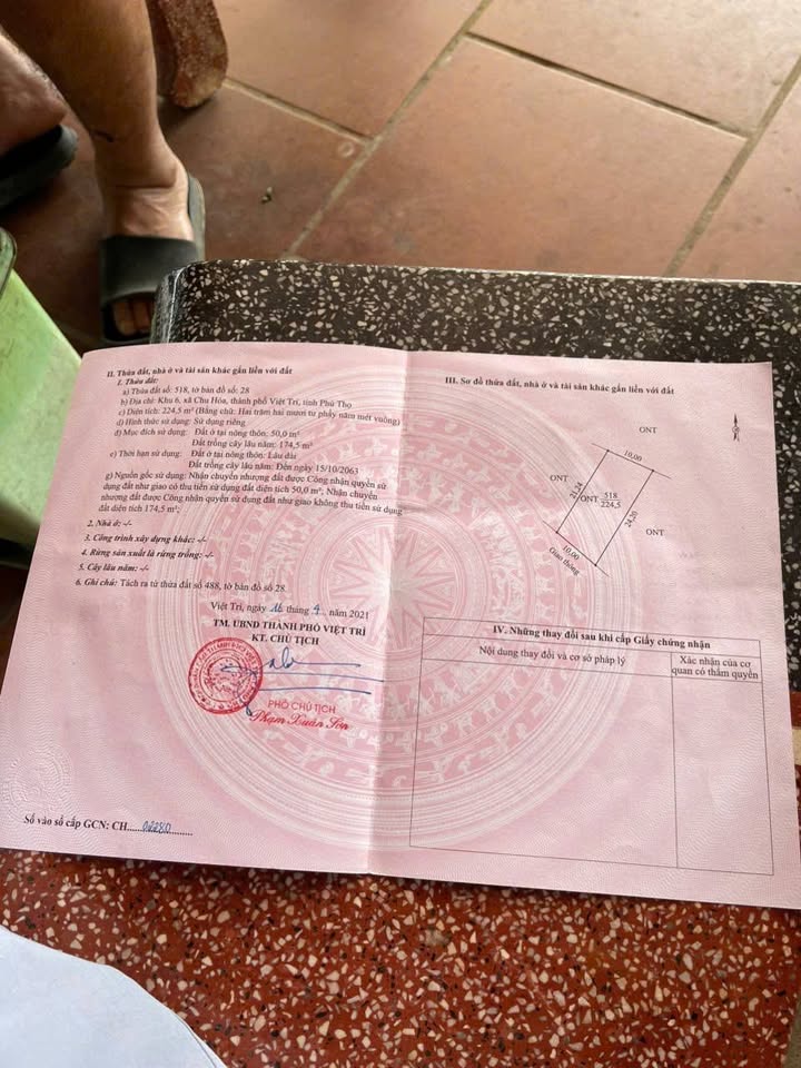 Đất nền Hy Cương, Việt Trì 224m² - Pháp lý rõ ràng