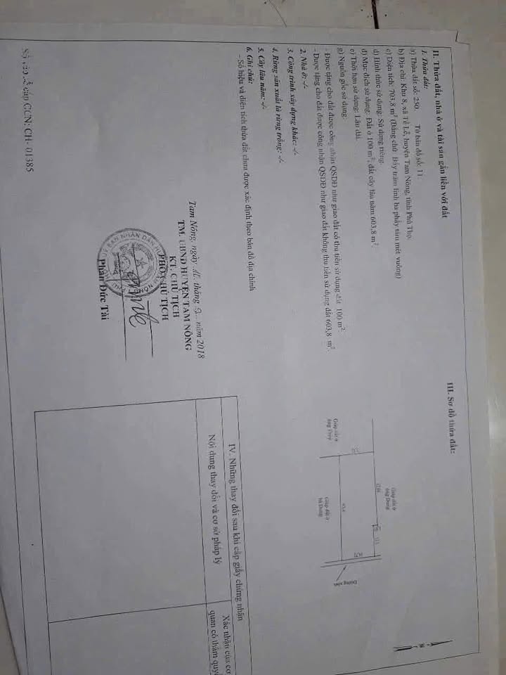 Đất Nền Tam Nông 700m² - Sát Sân Golf Văn Lang, Giá 1.3 Tỷ