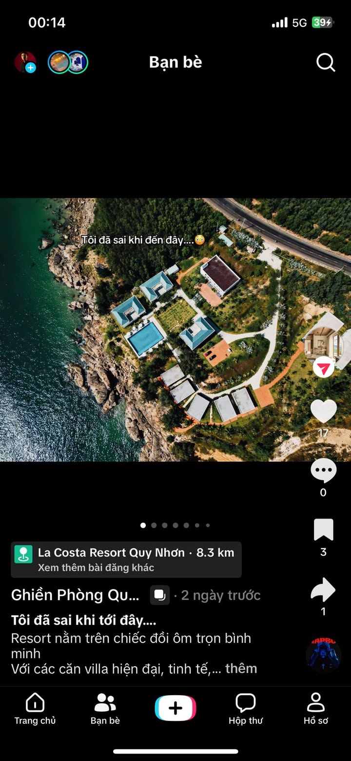 Cho thuê căn hộ An Phú Thịnh 68m² - 3PN, view Đầm Thị Nại, giá 7tr/tháng