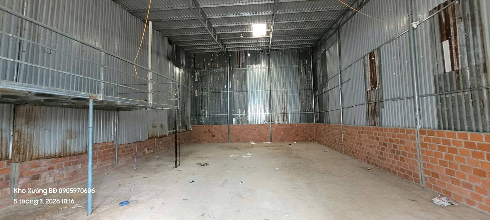 Cho thuê kho xưởng 150m² khu Hoa Lư, Hoài Nhơn - Giá chỉ 10 triệu/tháng