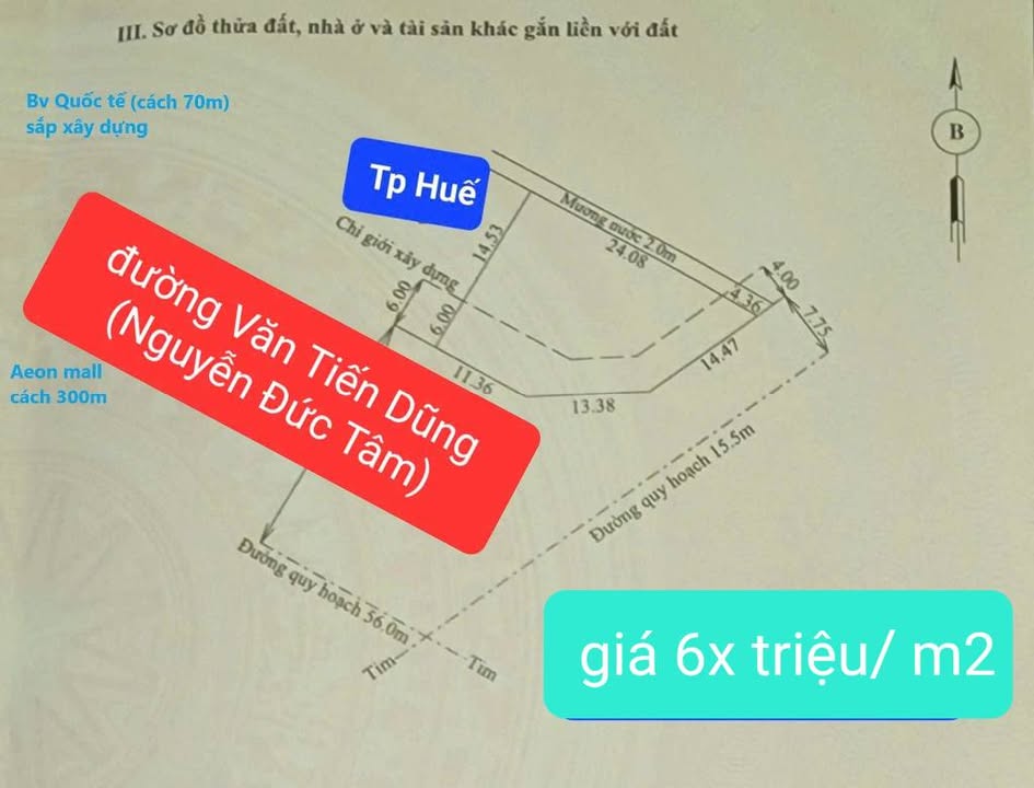 Mặt Tiền Kinh Doanh Đường Văn Tiến Dũng - 400m² - Huế