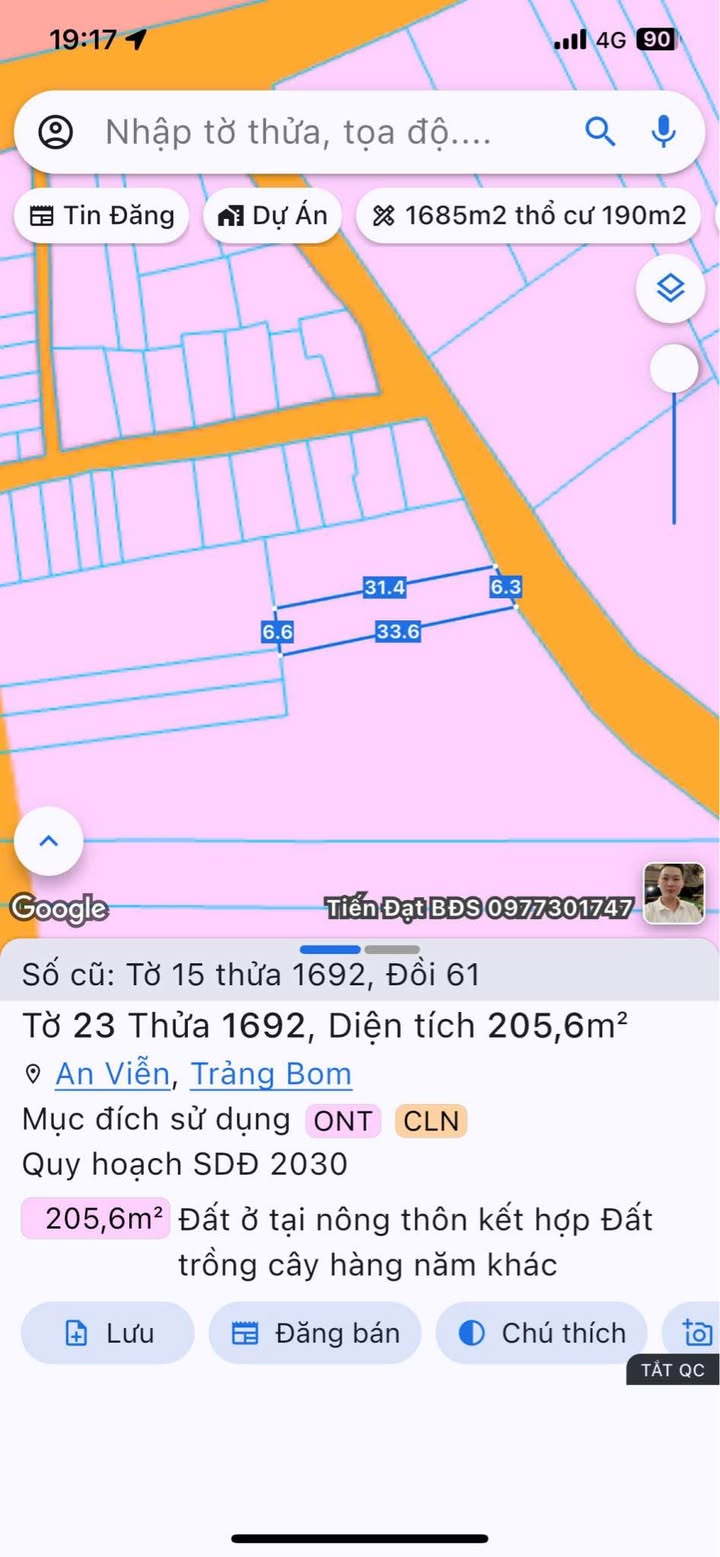 Nhà Phố Xã Đồi 61 Trảng Bom 205m² - Mặt tiền kinh doanh, giá chỉ 2 tỷ!