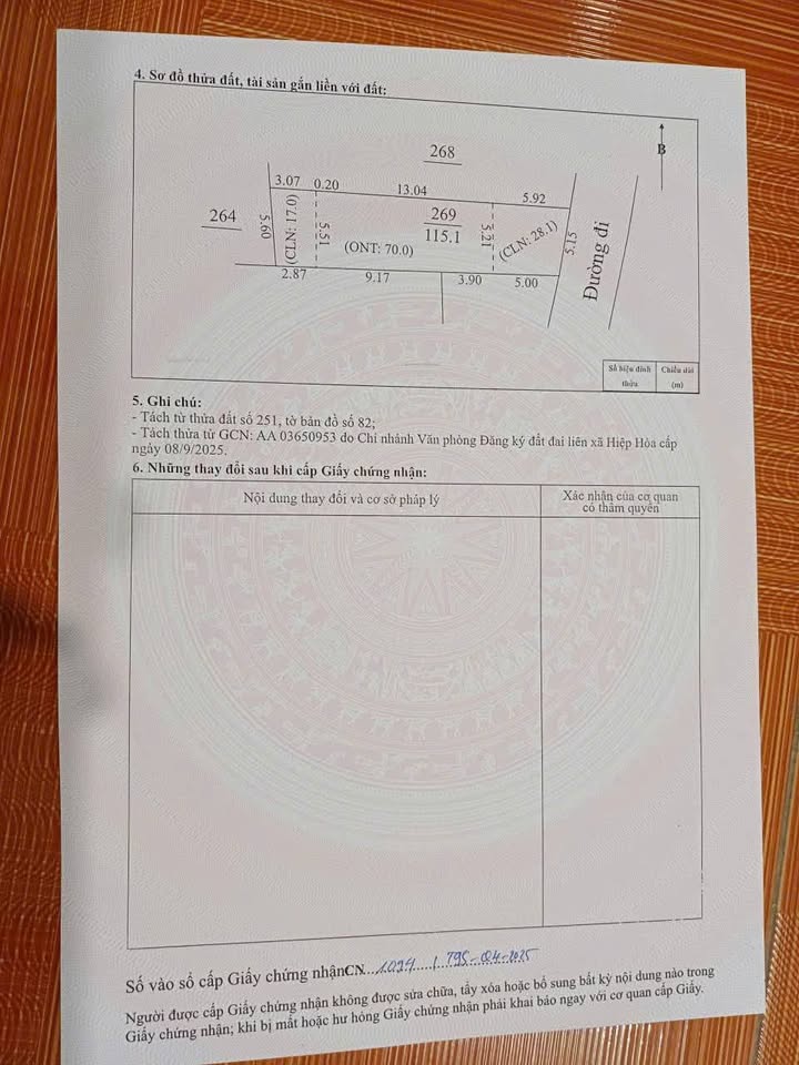 Đất nền Hùng Sơn, Hiệp Hòa 100m² – Sổ đỏ chính chủ, giá tốt!