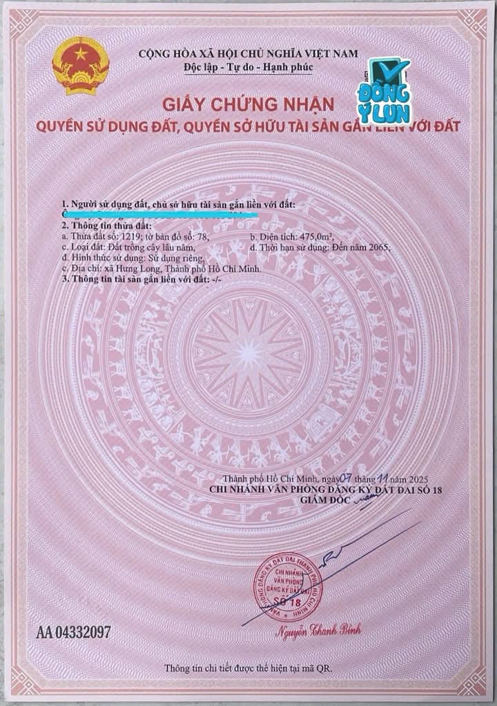 Đất Vườn Xã Quy Đức Bình Chánh 630m² - Nghỉ dưỡng lý tưởng!