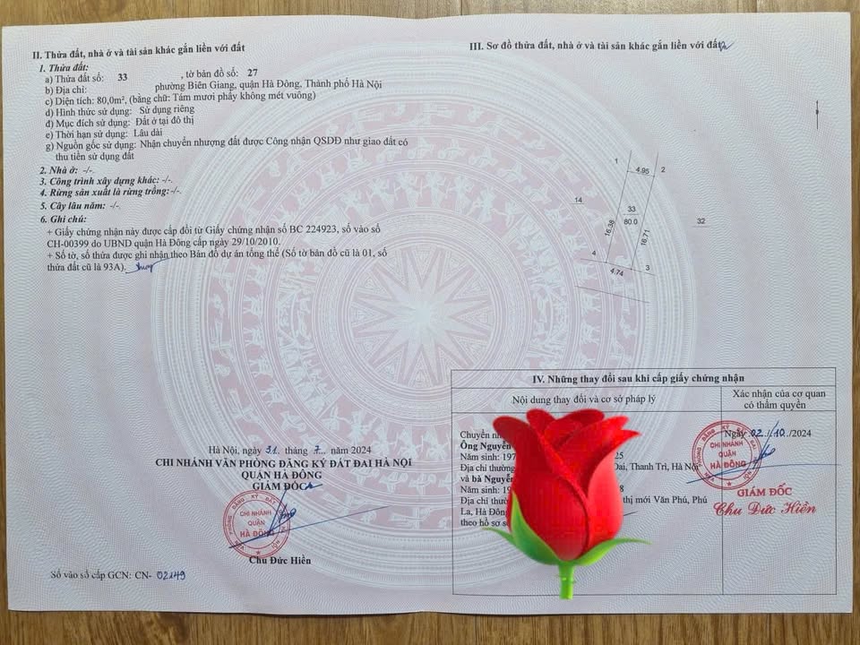 Đất nền Biên Giang, Hà Đông 80m² - Tiềm năng tăng giá vượt trội