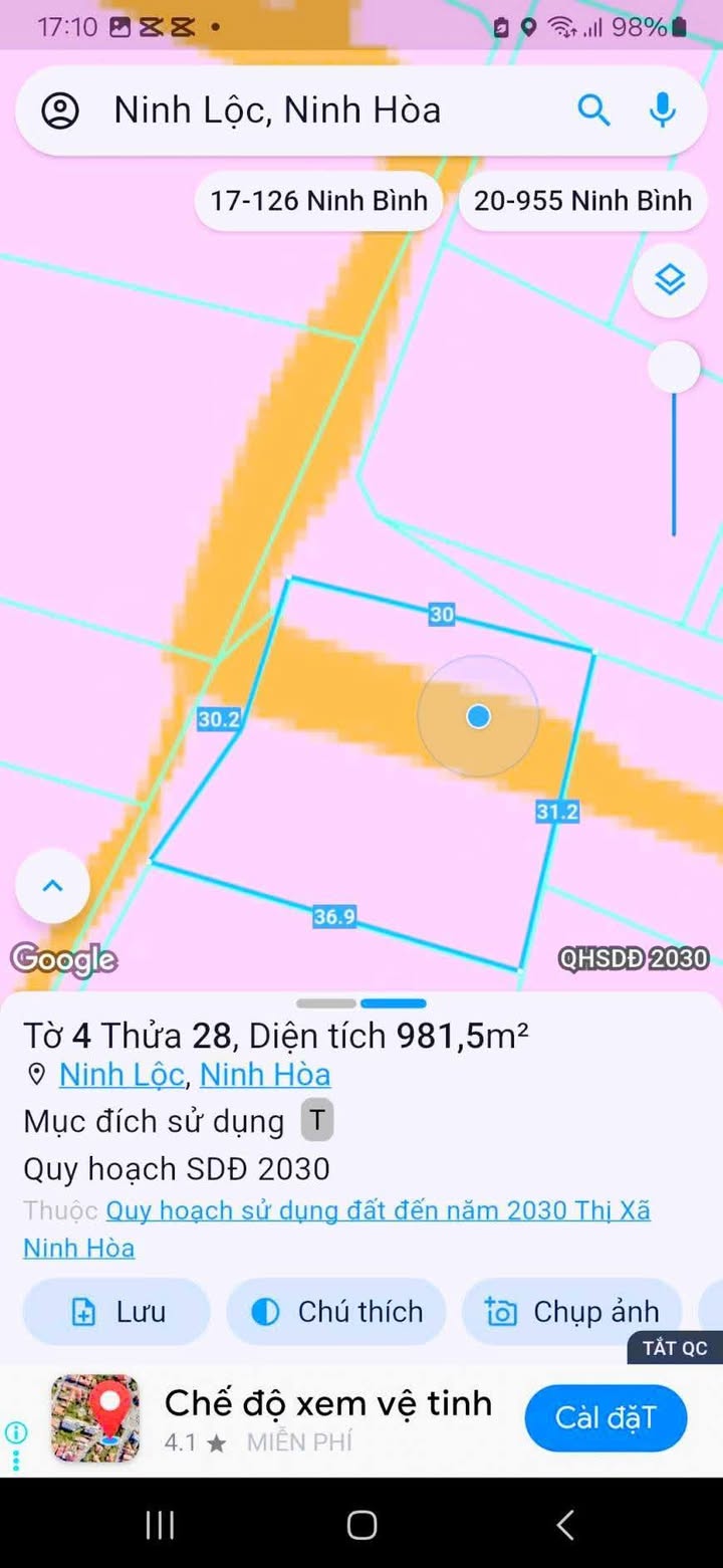 Đất Tặng Nhà Cấp 4 Ninh Lộc 660m² - Giá Tốt, Sổ Hồng Sẵn Sàng