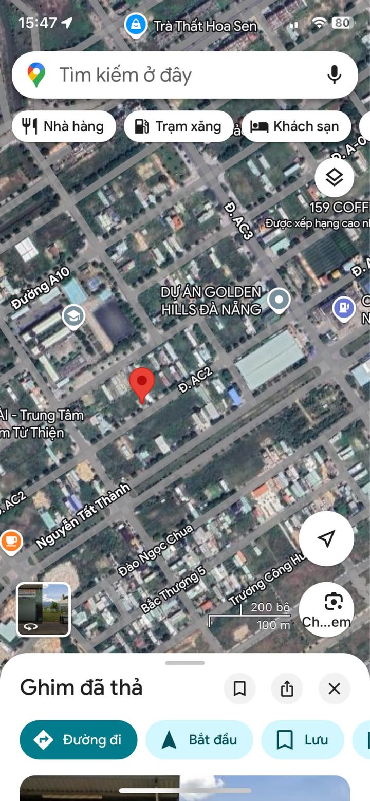 Cho thuê đất trống Golden Hills, Đà Nẵng - 125m² giá 2 triệu/tháng