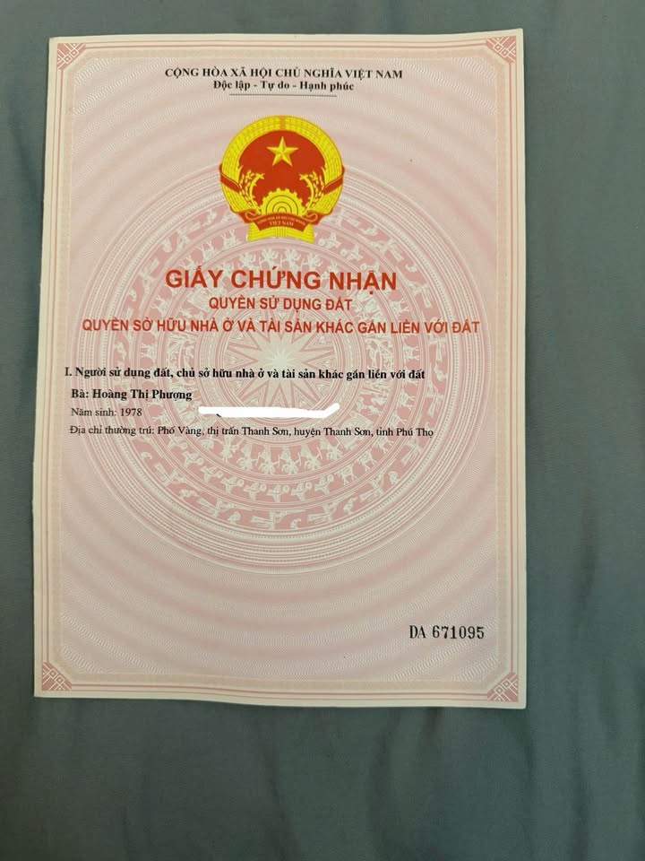 Đất Nền Trung Tâm Thanh Sơn, Phú Thọ - 224m² Sổ Đỏ Thổ Cư