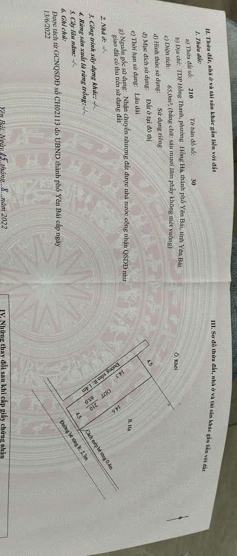 Đất Yên Bái 67m² - 2 Mặt Thoáng, Ngõ Oto Tận Nơi, Giá 7xx Triệu