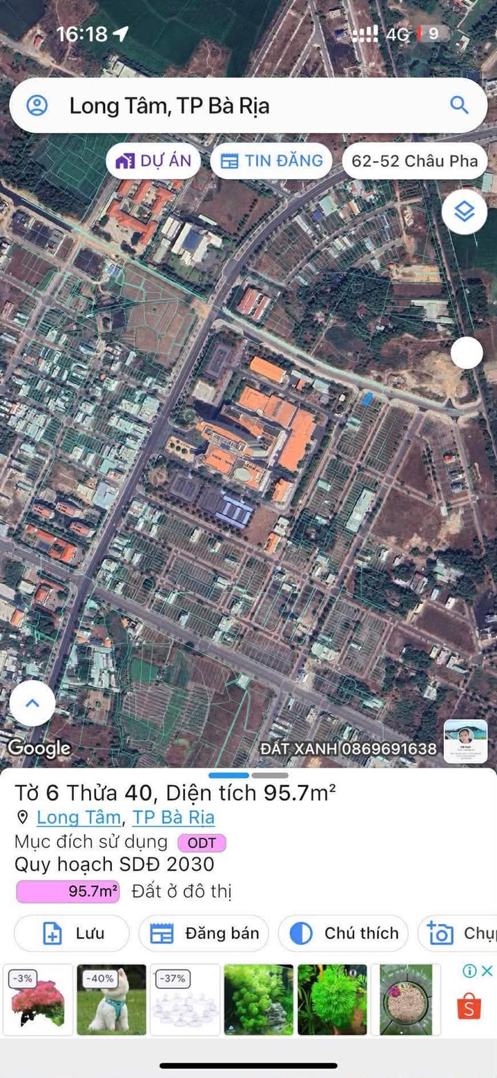 Mặt Tiền Lê Đại Hành, TP. Bà Rịa - 95.7m² Full Thổ Cư, Giá Tốt Hạ Sập Sàn!