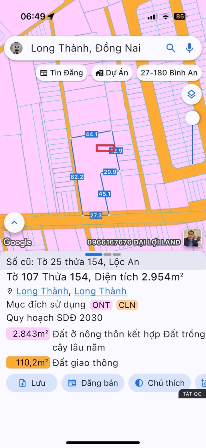 Đất nền Lộc An Long Thành 100m² - Sổ đỏ chính chủ, tiềm năng tăng giá!