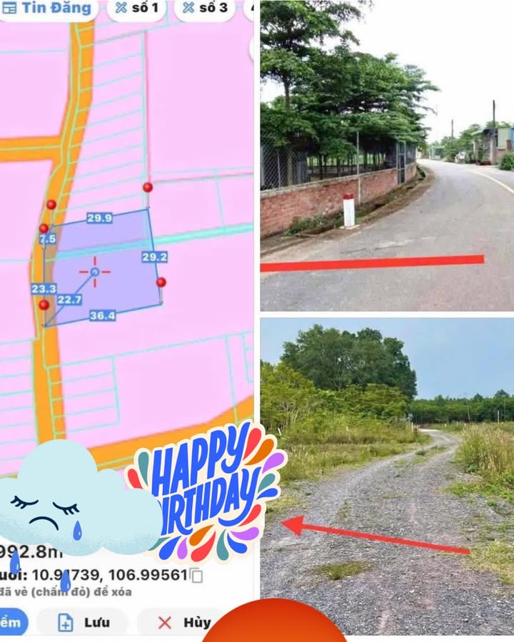 Bán Đất Vườn Giang Điền 1044m² Sổ Hồng Riêng - Giá 3.1 Tỷ